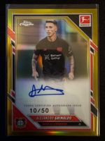 Topps Alejandro Grimaldo Auto 10/50 Bundesliga Leverkusen