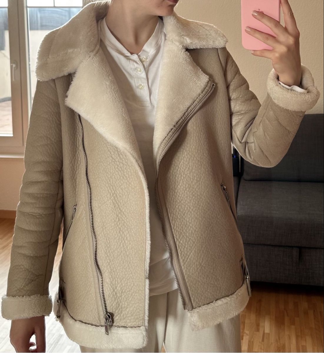 New Look Giacche: New Look Aviator Jacket beige EU 36 used condition – Usato da Luins venduto da vvs_7kqr