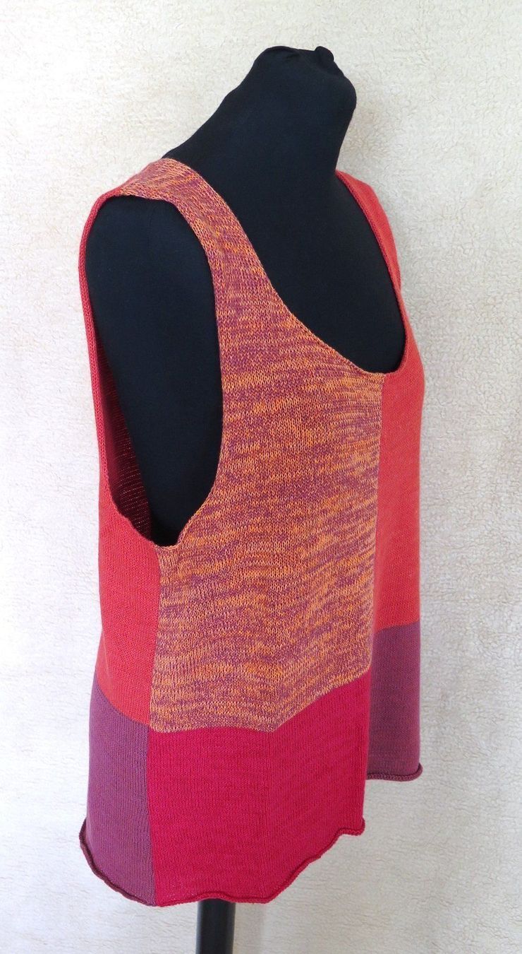 Top: Stricktop/Weste Gr.M Leinen&Baumwolle – Nuovo (secondo la descrizione) da Bronschhofen venduto da top-wein01 1