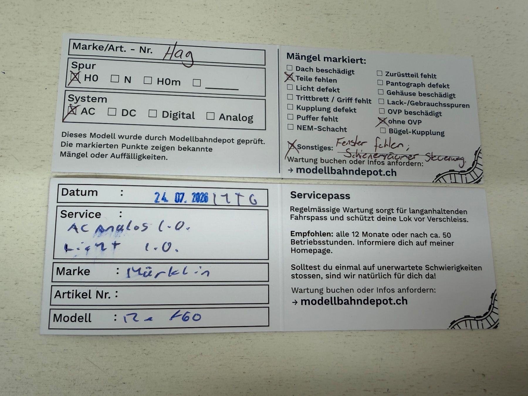 Modelleisenbahnen: Märklin/Hag SBB IC 2000 Dosto AC – Gebraucht aus Büsserach von ModellbahnDepot 3