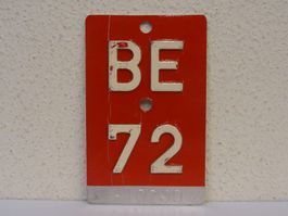 BE 72 VELONUMMER - FAHRRADSCHILD