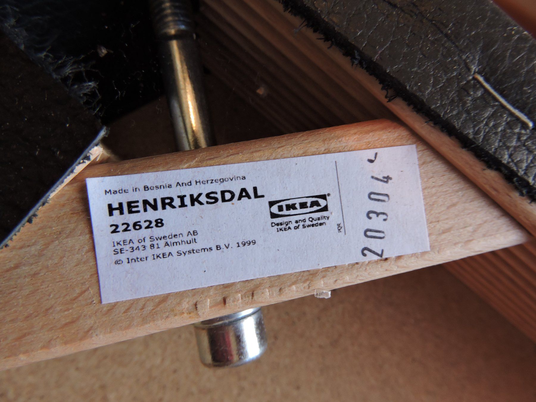 Ikea Sgabelli: 2x Ikea Barhocker Henriksdal Leder Bezug – Usato da Hauptwil venduto da Borusse01 4