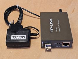 TP-Link MC220L + TL-SM321B Gigabit Media Converter neuwertig