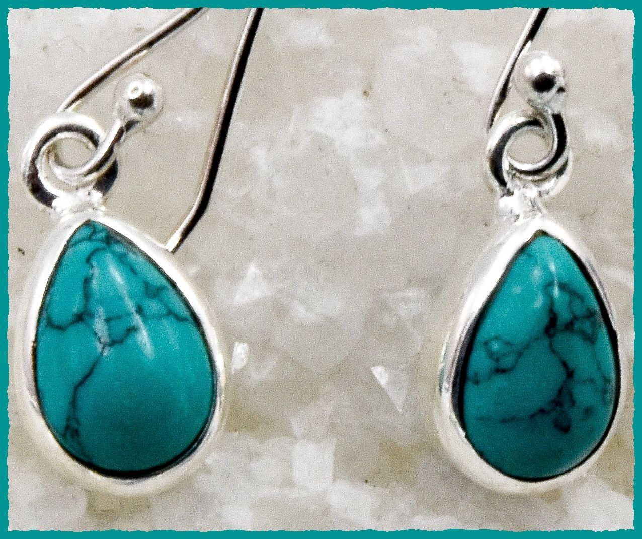 Orecchini pendenti & Orecchini a lobo: TURQUOISE, Türkis Ohrhänger 925 Silber – Nuovo e nell'imballaggio originale da Oberglatt ZH venduto da Goldfee1 1