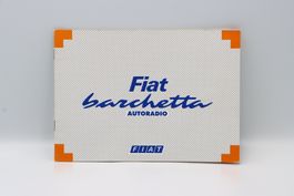 Fiat Barchetta 1995 Autoradio Betriebsanleitung