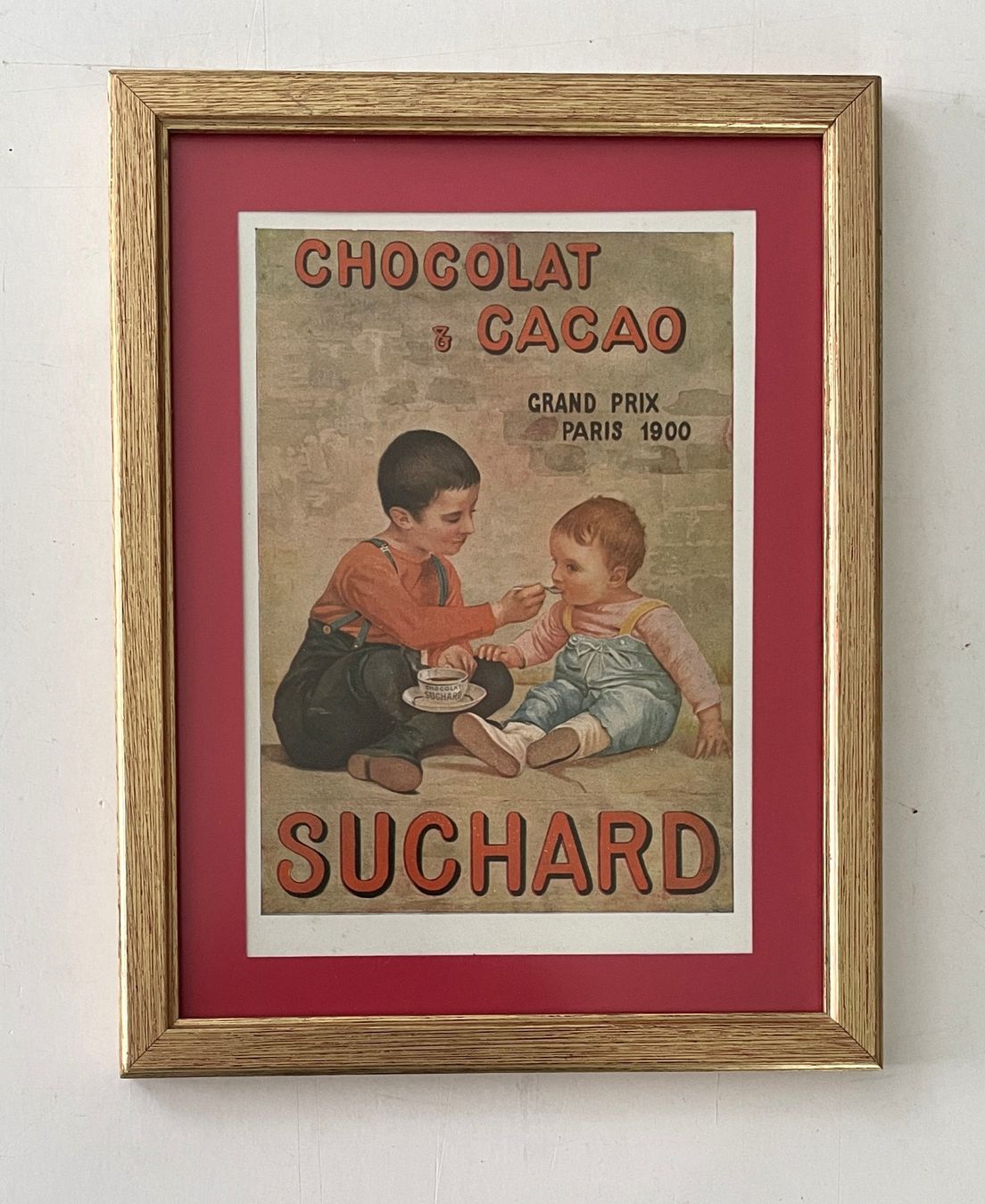 Poster & Bilder: Suchard- Gerahmtes Plakat/ Affiche encadrée 1910 – Gebraucht aus Savagnier von Ne2065