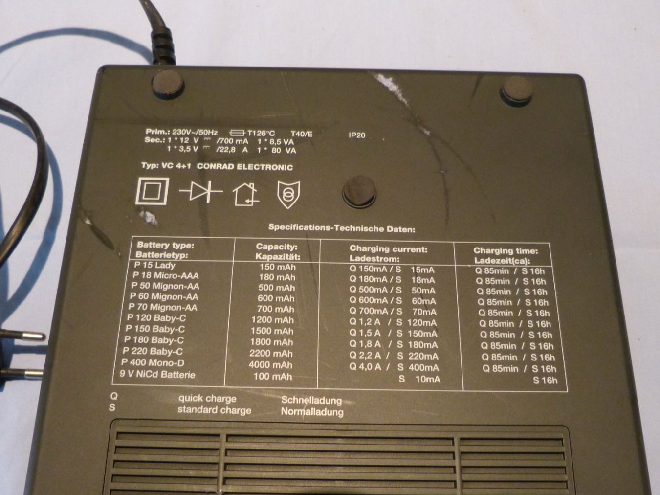 Caricatori & Batterie: Multi Lader VC4+1 Conrad Electronic Ladegerät – Usato da Lengnau BE venduto da AllerleiSUPER 2