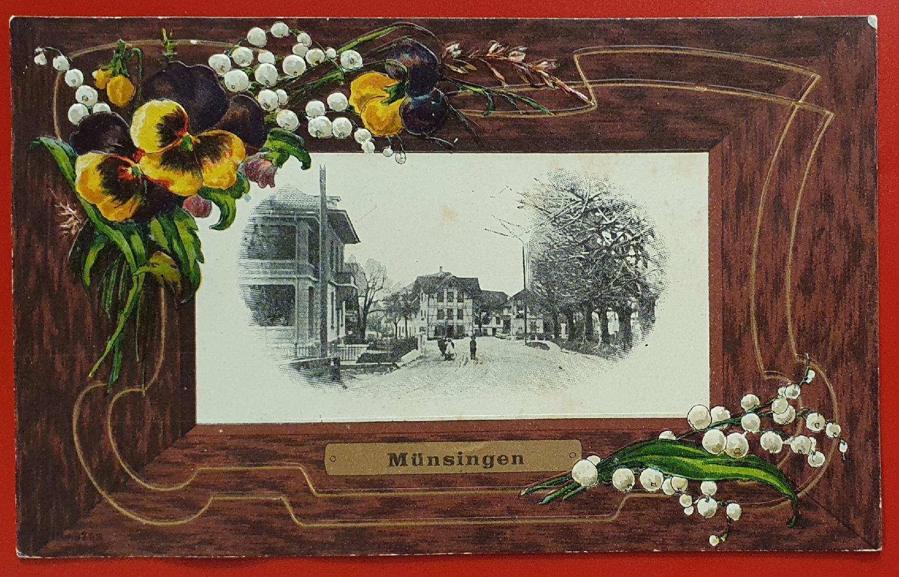 Cartoline postali: Prägekarte Münsingen 1911 – Usato da Kreuzlingen venduto da Rschweiz1
