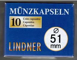 Lindner Münzkapsel 10er Pack 51 mm