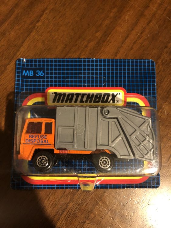 CAMION DE REFUSE Matchbox Superfast 1982 N°36 Neuf Dans La Boîte 'L