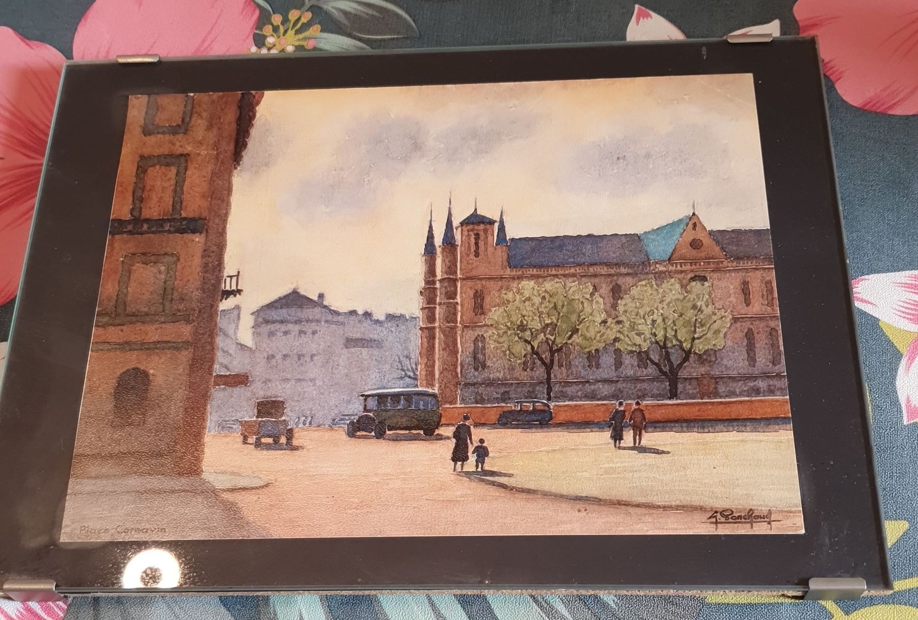 Poster & Bilder: Genève, Place Cornavin 1936, Aquarelle – Gebraucht aus Aven von stphane1577