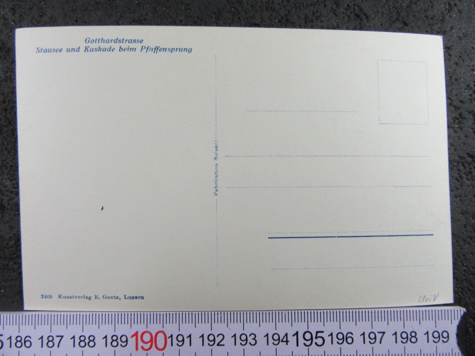 Cartoline postali: GOTTHARD STAUSEE UND KASKADE PFAFFENSPRUNG URI AK – Usato da Ettingen venduto da Hausi4711 1