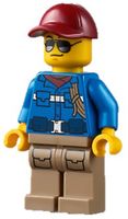 LEGO City cty1303 Wildlife Rescue Ranger - Male, Blue Shirt