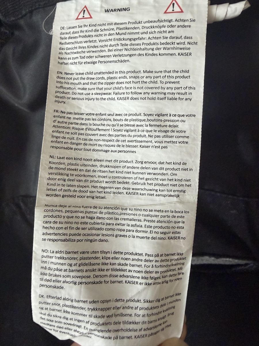 Kaiser Sacchi a pelo: Kaiser Fusssack schwarz – Usato da Bern venduto da Elisa64 4