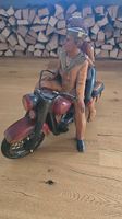 Harley-Davidson Retro Figur auf Motorrad