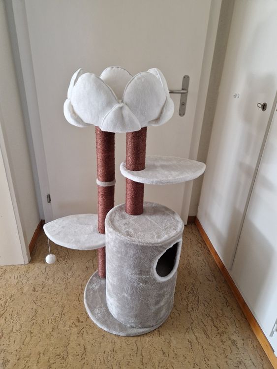 Katzenbaum / Kratzbaum mit Lotus-Blumen Design! (Neu (gemss Beschreibung))  in Dbendorf fr CHF 65  nur Abholung auf Ricardo kaufen