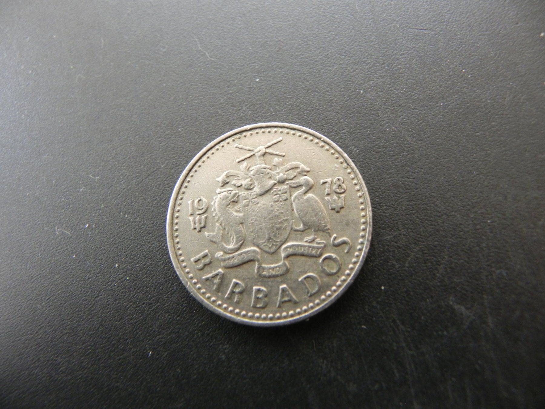 Alle Münzen: Barbados 25 Cents 1978 – Gebraucht aus Biel/Bienne von Gogolozi 1
