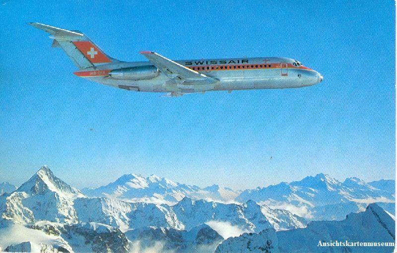 Cartoline postali: Swissair - DC9 + 1968 – Usato da Emmenbrücke venduto da teestube