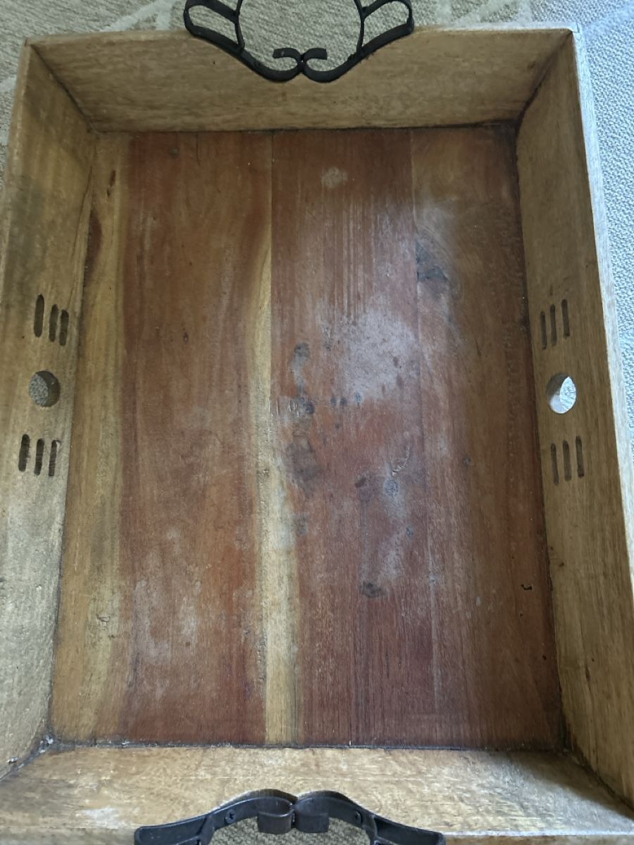 Piatti di portata: Holz Tablett mit Griffen – Usato da Siebnen venduto da schnell05 4