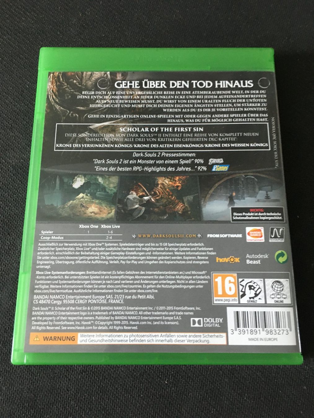 Microsoft Giochi: Dark Souls 2 für Xbox One – Usato da St.Gallen venduto da sjosjo 1