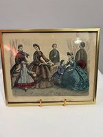 Antike Mode-Stich "Allgemeine Modenzeitung" 1864