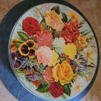 Blechdose Peek Frean's mit Blumen