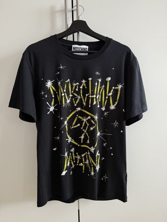 Moschino Milano Black T-Shirt, men's summer collection