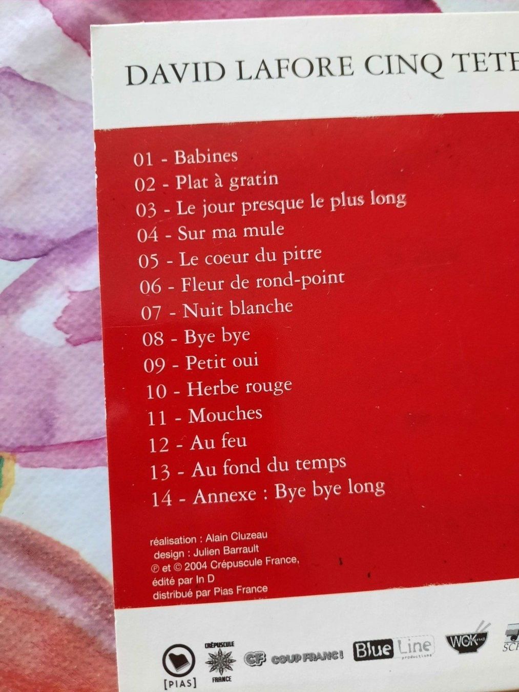CDs: CD David Lafore - Cinq têtes – D'occasion à Pully par bro_n52j 2