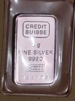 5 Gramm Credit Suisse Silberbarren 999.0