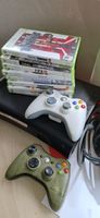 Xbox 360 Konsole mit 2 Controller und 8 Spielen!