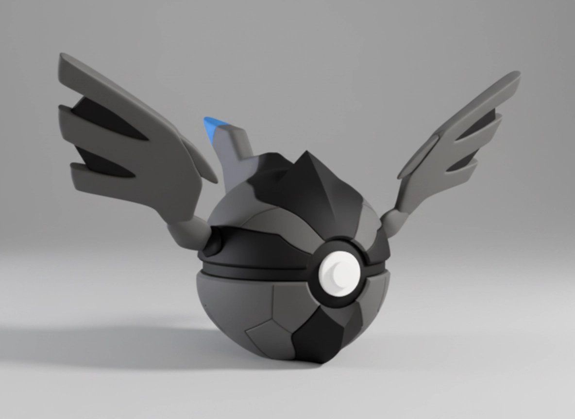 Statuette: Pokeball Zekrom - 3D Printer – Nuovo (secondo la descrizione) da Ligornetto venduto da Nero_Forma_3D