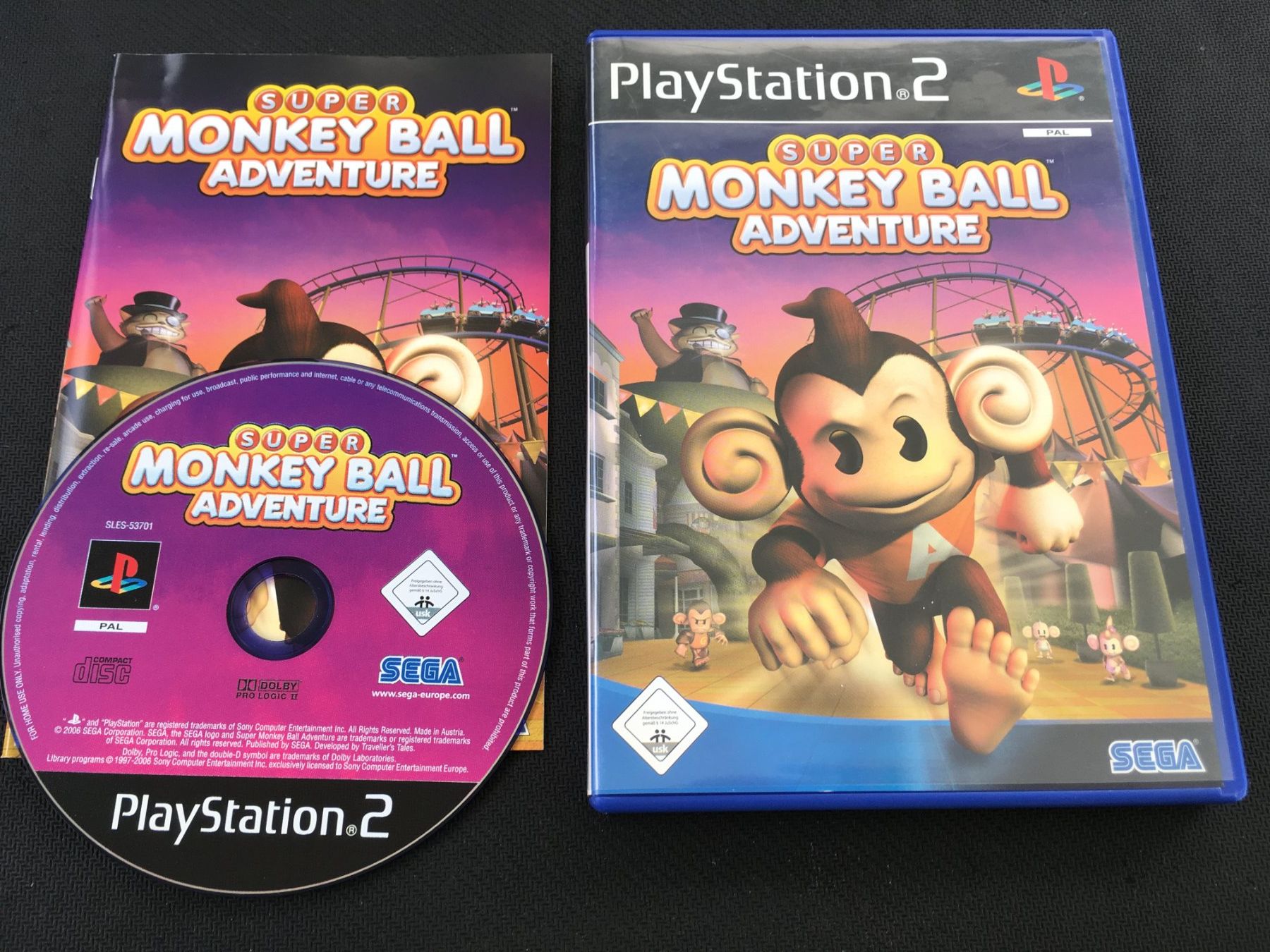 Sony Giochi: Super Monkey ball Adventure -  PS2 / Playstation 2 – Usato da St.Gallen venduto da sjosjo