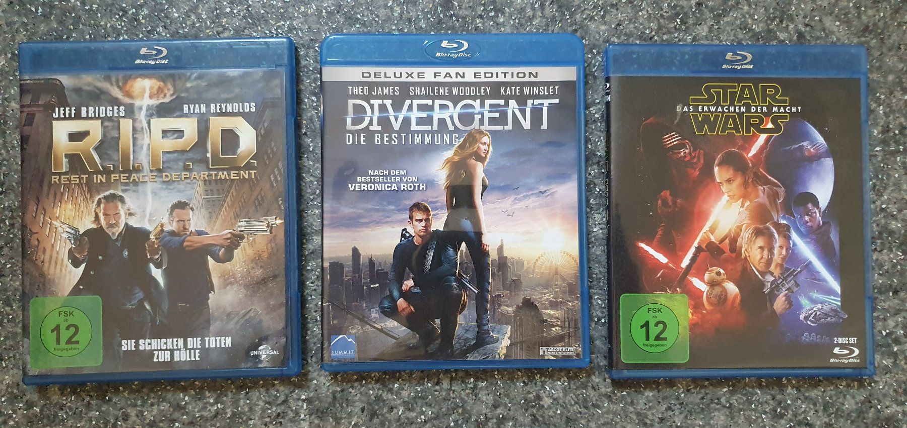 Tutti i DVDs: Blu-ray-Set: R.I.P.D. , Divergent & Star Wars – Usato da Biel/Bienne venduto da IT_KinG