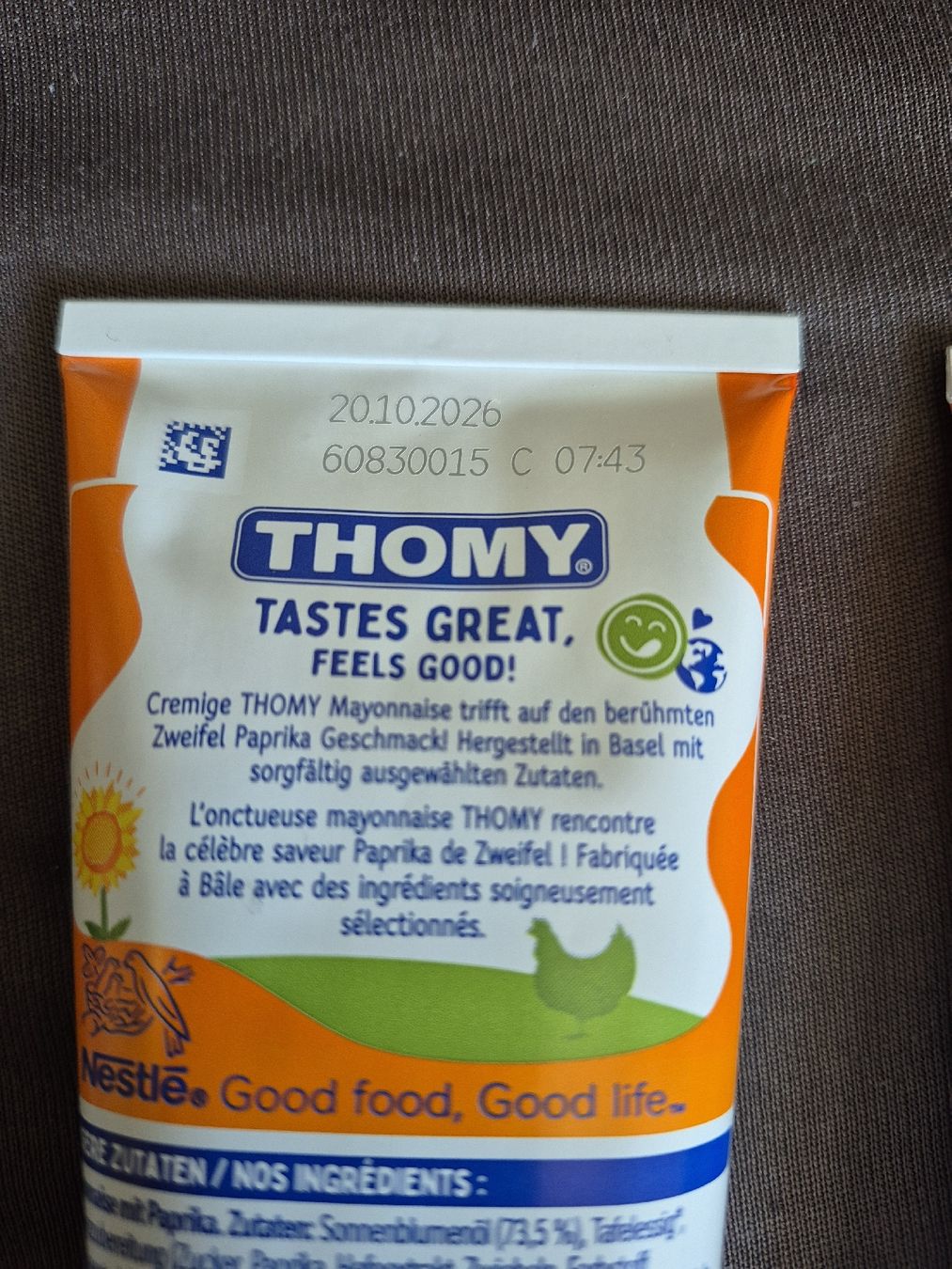 Zweifel Lebensmittel & Spezialitäten: Thomy Zweifel Mayonnaise 3er Pack – Neu und originalverpackt aus Schaffhausen von tschintonic 2