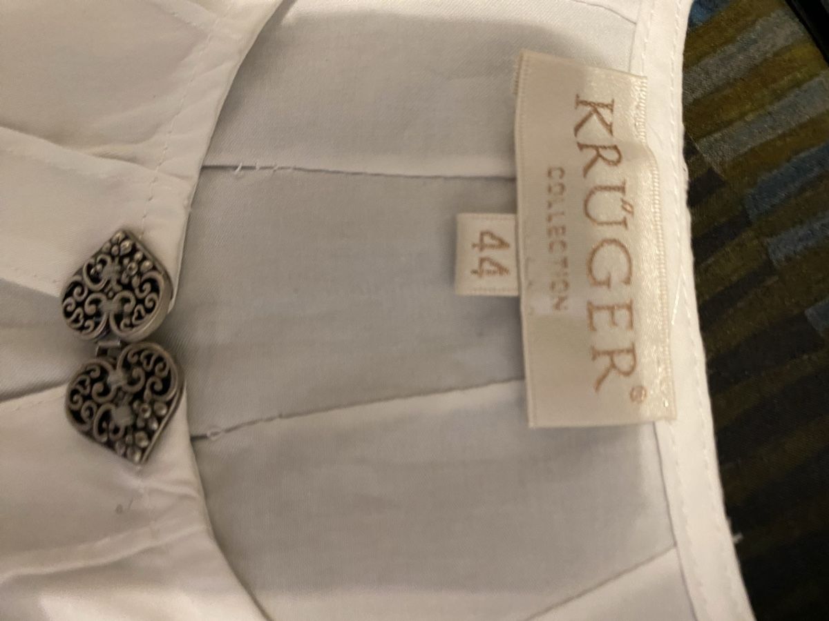 Krüger Camicette: KRÜGER Trachten Bluse Gr.44 – Usato da Pfungen venduto da Sheki56 5