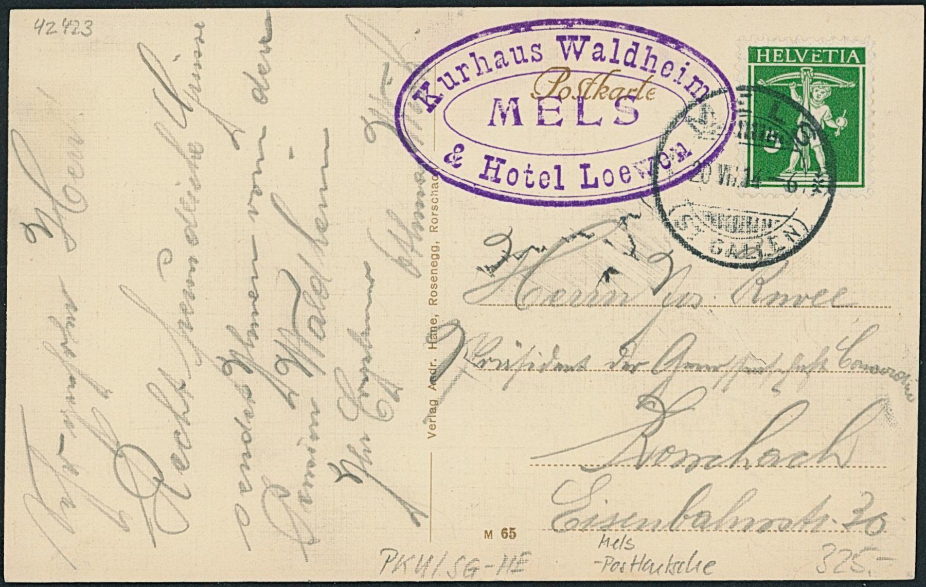 Cartoline postali: SG Mels - Postkutsche – Usato da Schindellegi venduto da masutka7 1