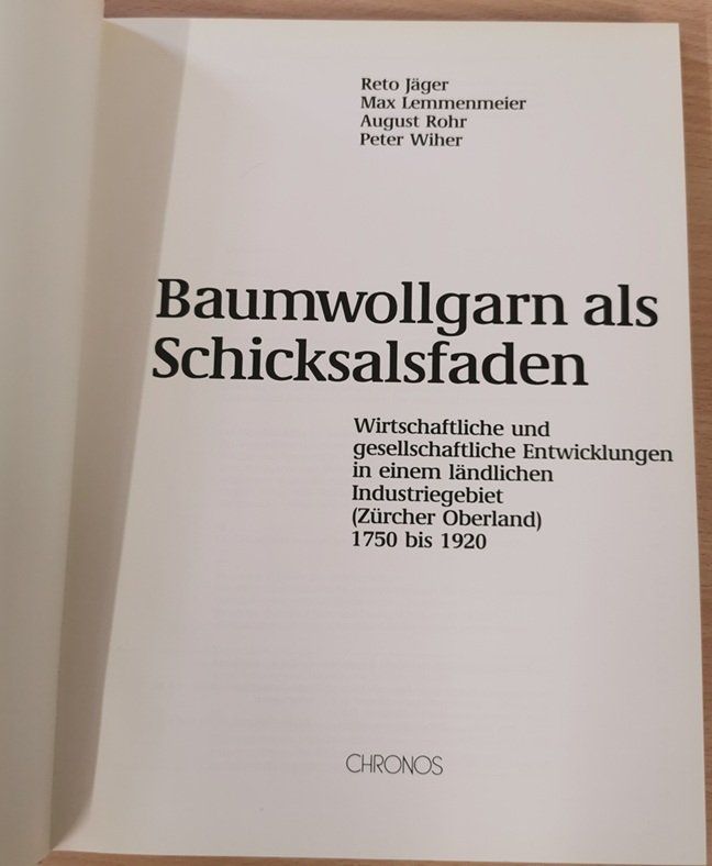 Bücher: Baumwollgarn als Schicksalsfaden (Buch) – Gebraucht aus Wilen b. Wollerau von morethanmusic 2