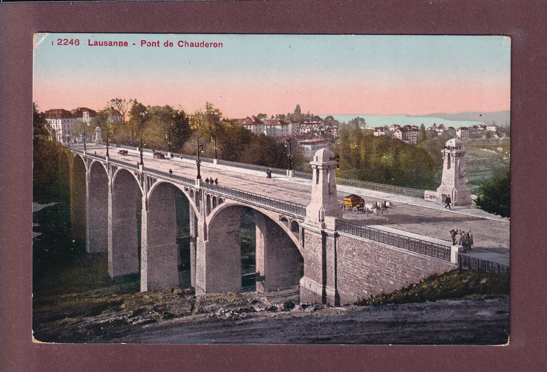 Cartoline postali: LAUSANNE - Pont Chauderon – Usato da Pully venduto da nicecards