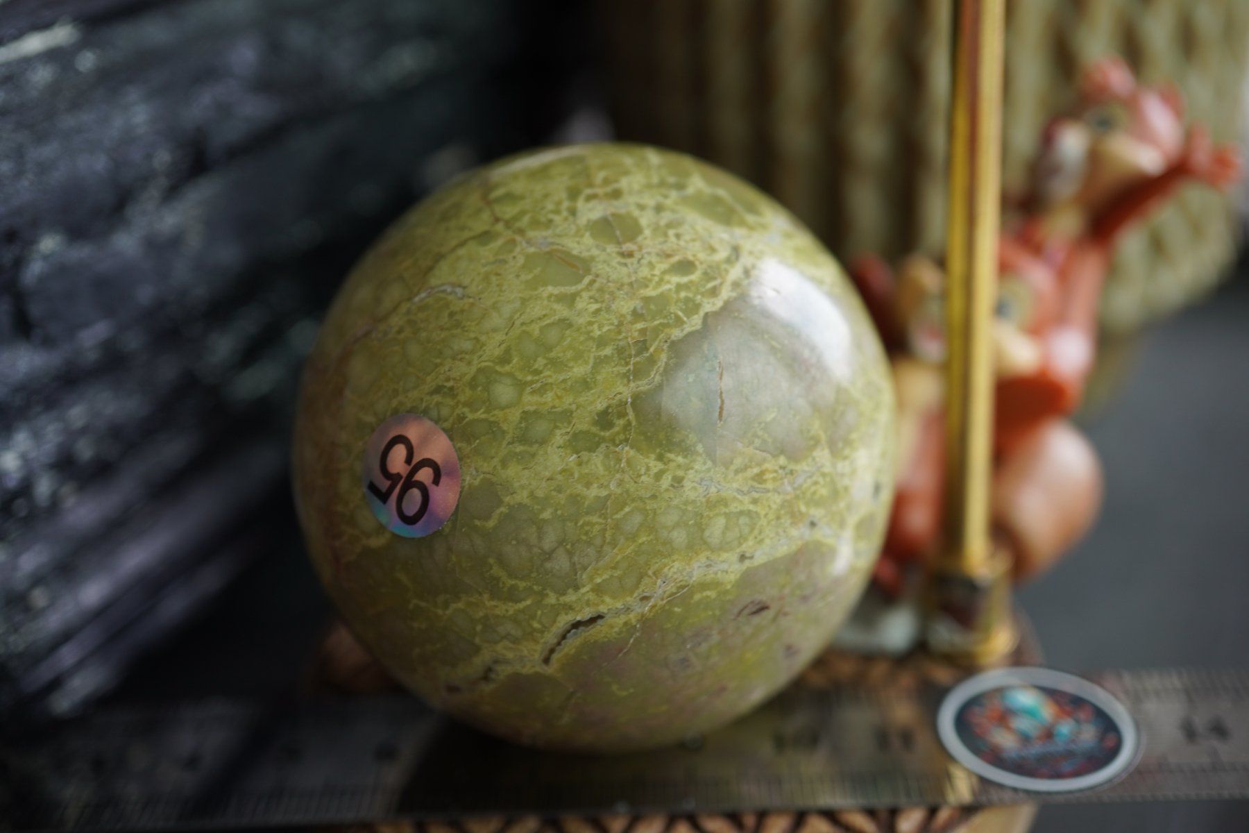 Minerali & Pietre curative: Lizardit Jade   Kugel 57mm  Räumung Topstone  ab  10.- – Nuovo e nell'imballaggio originale da Eschenbach SG venduto da topstone 1