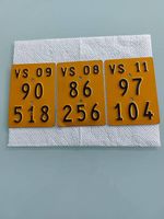Plaques d'immatriculation de vélomoteur 