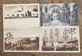 4 AK Tunesien zur Kolonialzeit, 1928/29, n. Riehen z.Dr.Baur