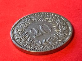 20 Rappen  🇨🇭  Jg  1944  🔝 1 Stk. guter Zustand