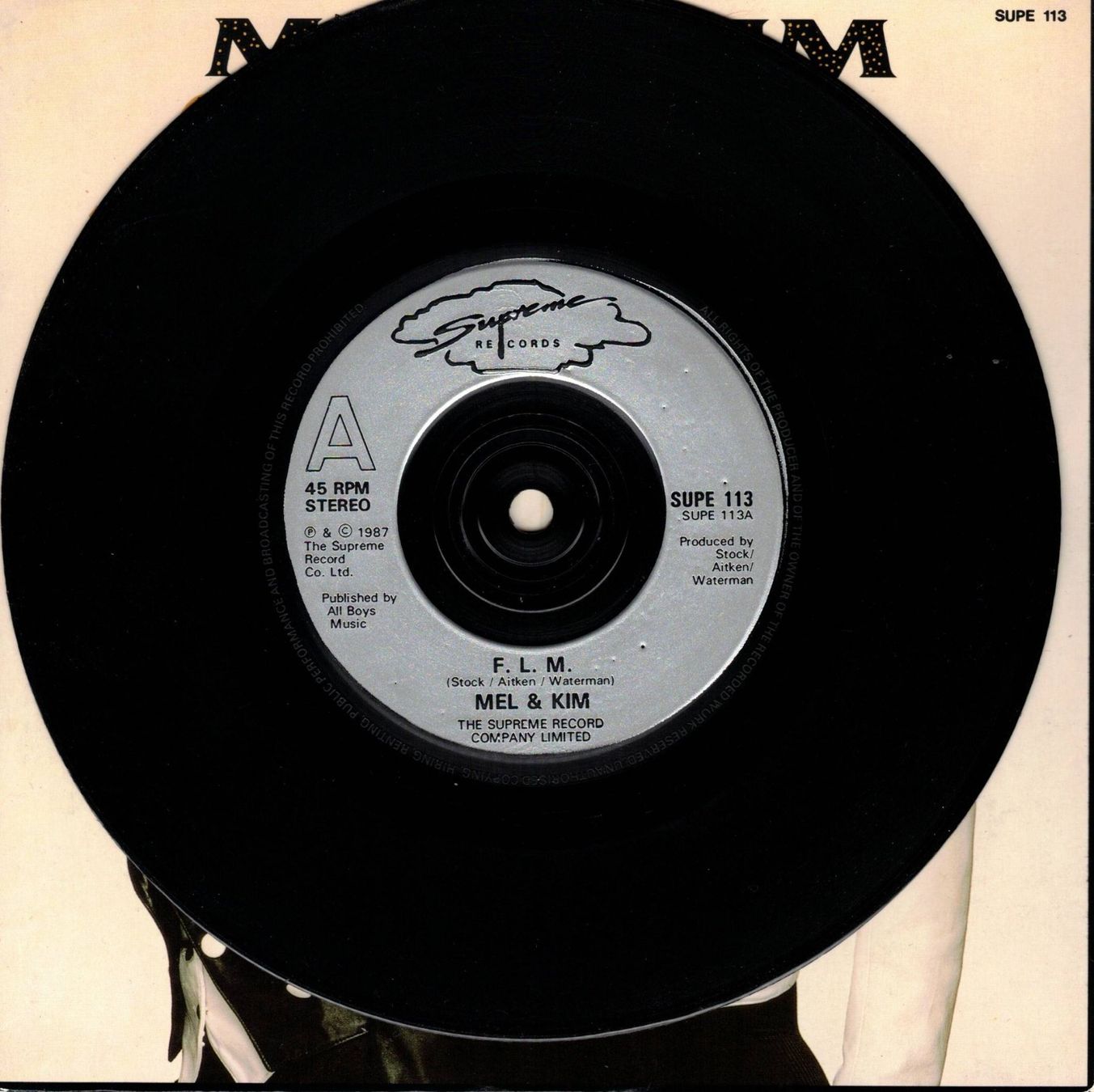 Dischi in vinile: Single7  Mel & Kim  -- F.L.M. – Usato da Oberwil (Dägerlen) venduto da thealbum