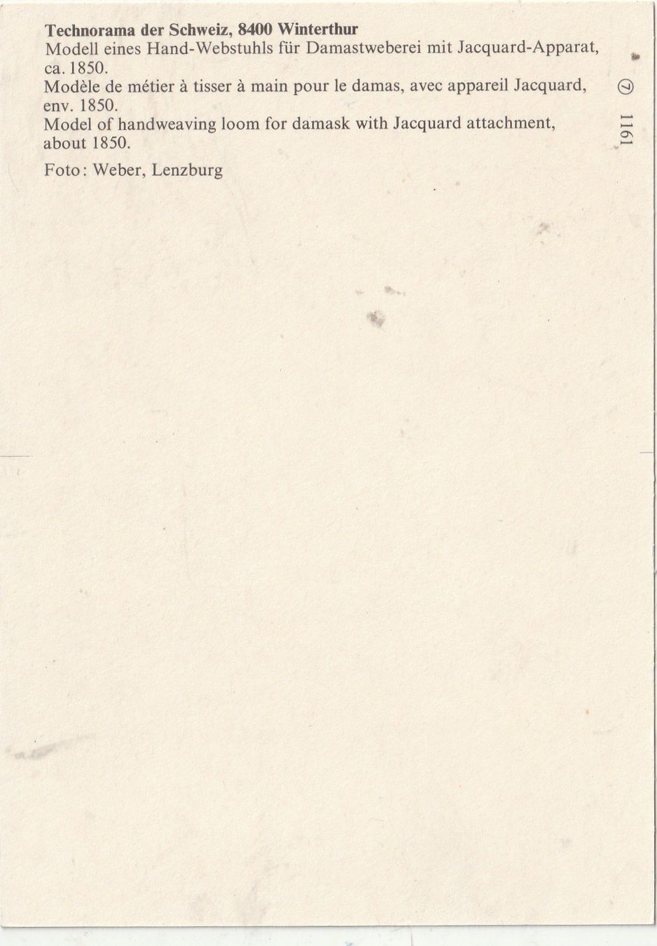 Cartoline postali: Technorama Winterthur – Usato da Lumbrein venduto da made02 1