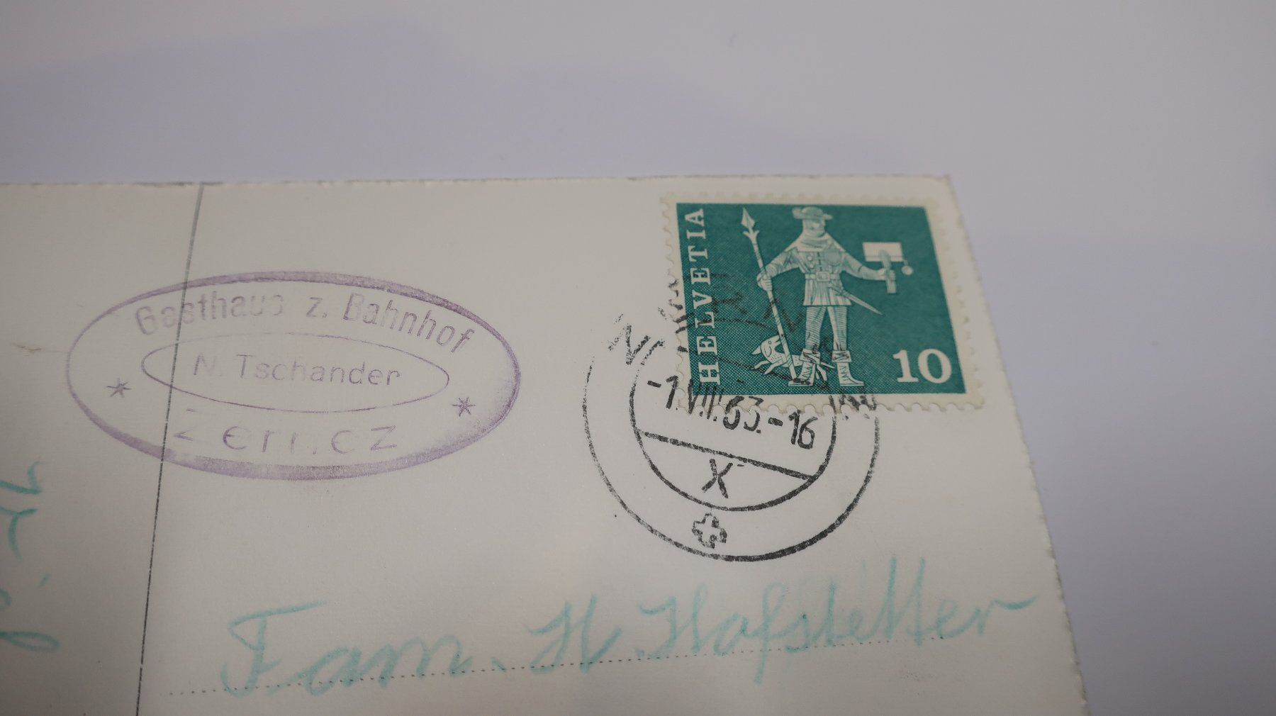 Cartoline postali: Zernez mit Piz Linard 1963 – Usato da Cormoret venduto da Pascalll2001 4