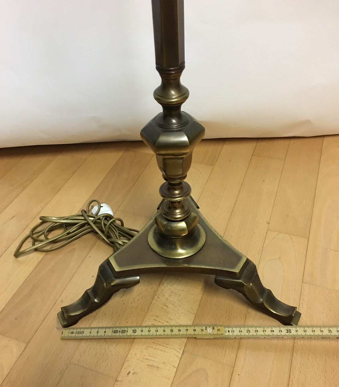 Lampade: Stehlampe, Messing, Stoffschirm, Vintage-Stil – Usato da Olten venduto da ELHANDEL 7
