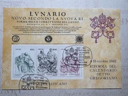 Timbres émission spéciale Vatican 1982