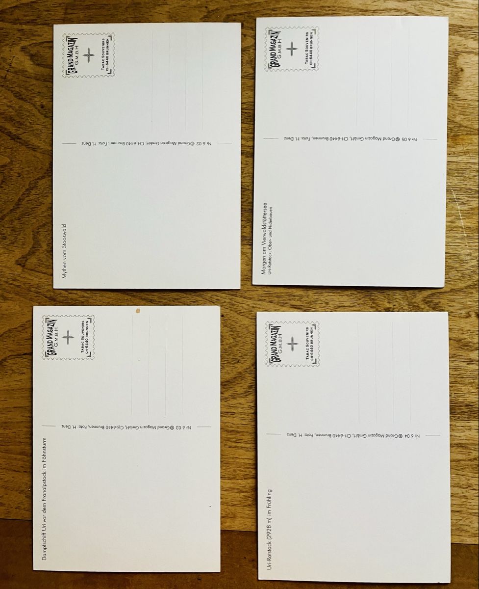 Cartoline postali: 4x AK Kanton Uri – Usato da Buchs AG venduto da Allerleis 2