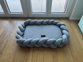 Neu! Designer Hundebett grau 80x55cm