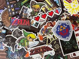 50x Zelda / Aufkleber Sticker